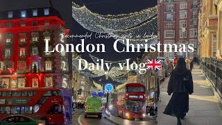 【vlog】日常|ロンドンのクリスマスを楽しむ駐在妻の5日間vlog🇬🇧🎄💞クリスマスマーケット巡り|おすすめカフェ|ノッティングヒル
