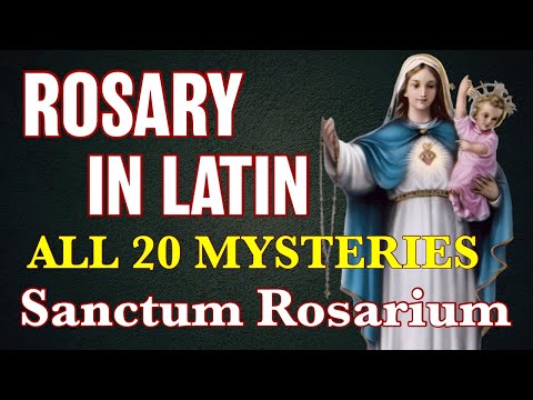 Rosary In Latin 20 Mysteries ✝︎ Sanctum Rosarium