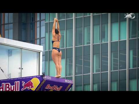 My First Red Bull Cliff Diving World Series [in front of 35'000 people!!] - Morgane Herculano
