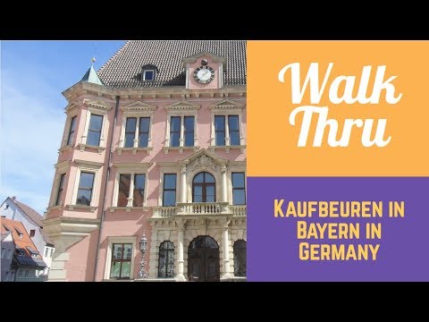 Walking Through: Kaufbeuren in Bayern in GERMANY
