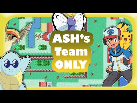 Can You Beat Pokemon Ash Grey (Fire Red Rom Hack) with Ash's Team ?? (No items)