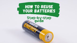Bring your Dead Batteries Back to Life - reuse battery