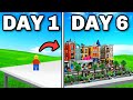 Building A Lego Minifigure CITY In 7 DAYS