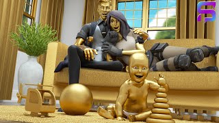 MIDAS BUYS his FIRST GOLD HOUSE.... ( Fortnite Film )