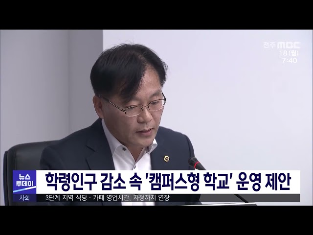 학령인구 감소 속 '캠퍼스형 학교' 운영 제안