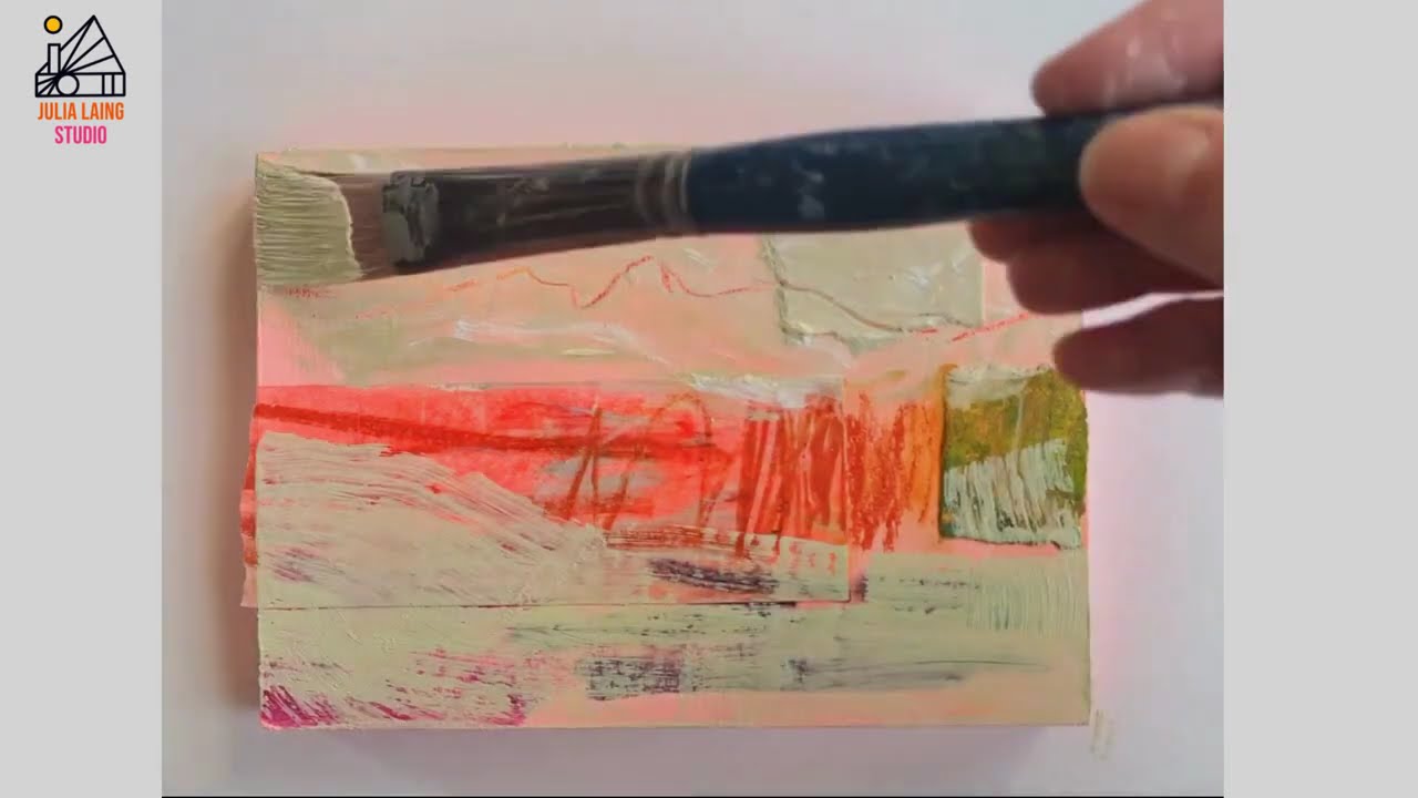 Abstract Landscape Painting Time Lapse