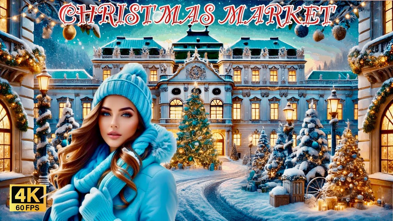 Embark on a captivating stroll across Belvedere Palace Christmas Market.