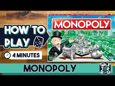 How To Play Monopoly in 4 minutes (Monopoly Rules)
