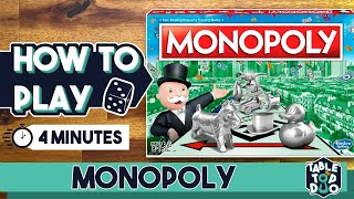 How To Play Monopoly in 4 minutes (Monopoly Rules)