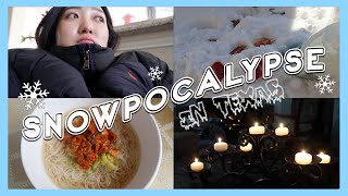 ❄️ TEXAS SNOWPOCALYPSE: Living Without Power & Winter Storm 💡 | Crystall Cho