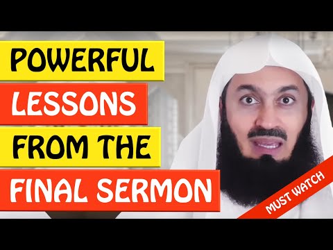 🚨POWERFUL LESSONS FROM THE FINAL SERMON 🤔 ᴴᴰ - Mufti Menk