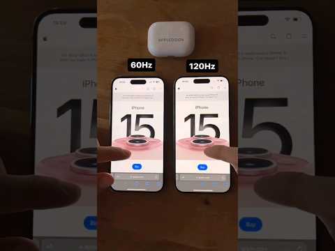 iPhone 60HZ vs 120HZ #youtube #shortvideo #iphone