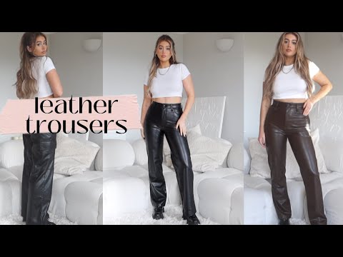 TRYING THE BEST FAUX LEATHER TROUSERS