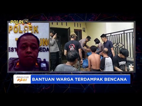 LIVE - IPTU SYAWAL SITEPU PENYALURAN BANTUAN KORBAN BANJIR POLSEK MEDAN TUNTUNGAN