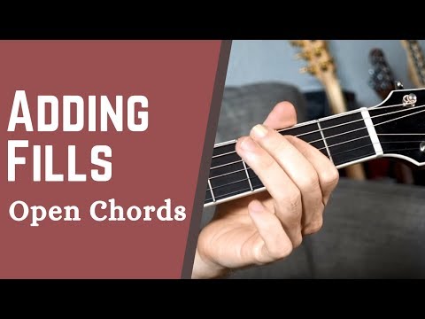 Learn How To Add Fills to Open Chords - Acoustic Guitar Lesson w/ Sean Daniel