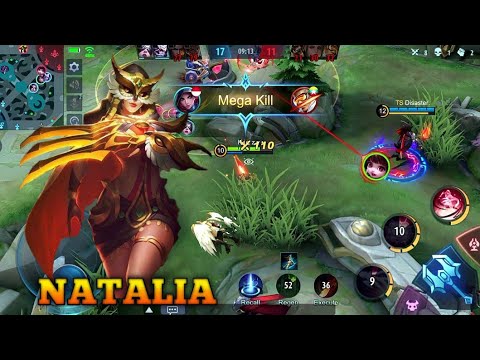 NATALIA OFFLANER SOLO RANK, NONSTOP ROAMING & GANKING | MOBILE LEGENDS