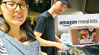 Newborn Vlog: Easy Meals with Amazon Meal Kit + Korean Oxtail Soup!