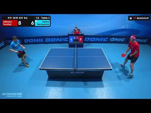 17:10 Valentyn Yunchyk - Vadym Nechyporuk 20.07.2023 TT Euro.Cup Ukraine Star. Table 3