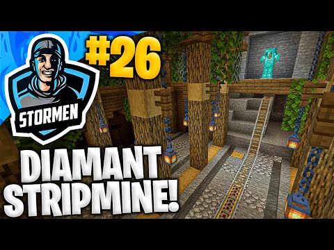 bygger DIAMANT STRIPMINE HUB i gruven vår! 💎⛏️ | StormenServeren #26