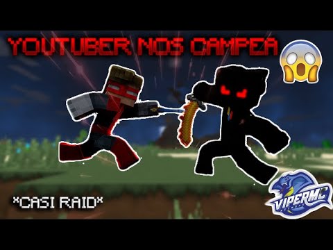 WE ALMOST GOT RAID BY A YOUTUBER MINECRAFT HARDCORE FACTION