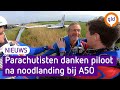 Indrukwekkende video van noodlanding vliegtuig naast A50 duikt op