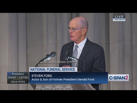 Steven Ford at Pres. Carter Funeral: "It's an honor to share my Dad's eulogy to his old friend."