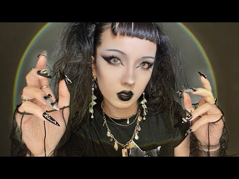 ASMR | Goth Girl at School Has a Crush on You (WLW, ASMR Roleplay, Makeup Application)