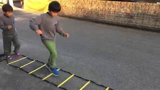 【こう•はるブラザーズ】　ラダートレーニング