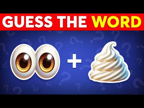Guess the WORD by Emojis? 🤔💡 Emoji Quiz Challenge (101 Words)