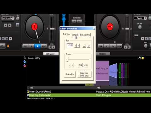 Virtual DJ 7 tutorial pt.3 (BPM and Cue points)