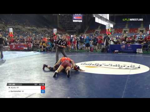 Junior WM 112 Round of 32 - Marissa Kurtz (OR) vs. Josie Bartishofski (WI)