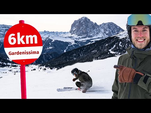 Schönste Piste der Dolomiten: Gardenissima (6km) UNCUT