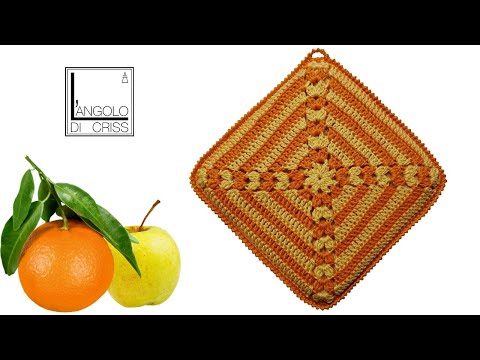 Tutorial agarradera Melarancia a ganchillo de Cristiana Rossi