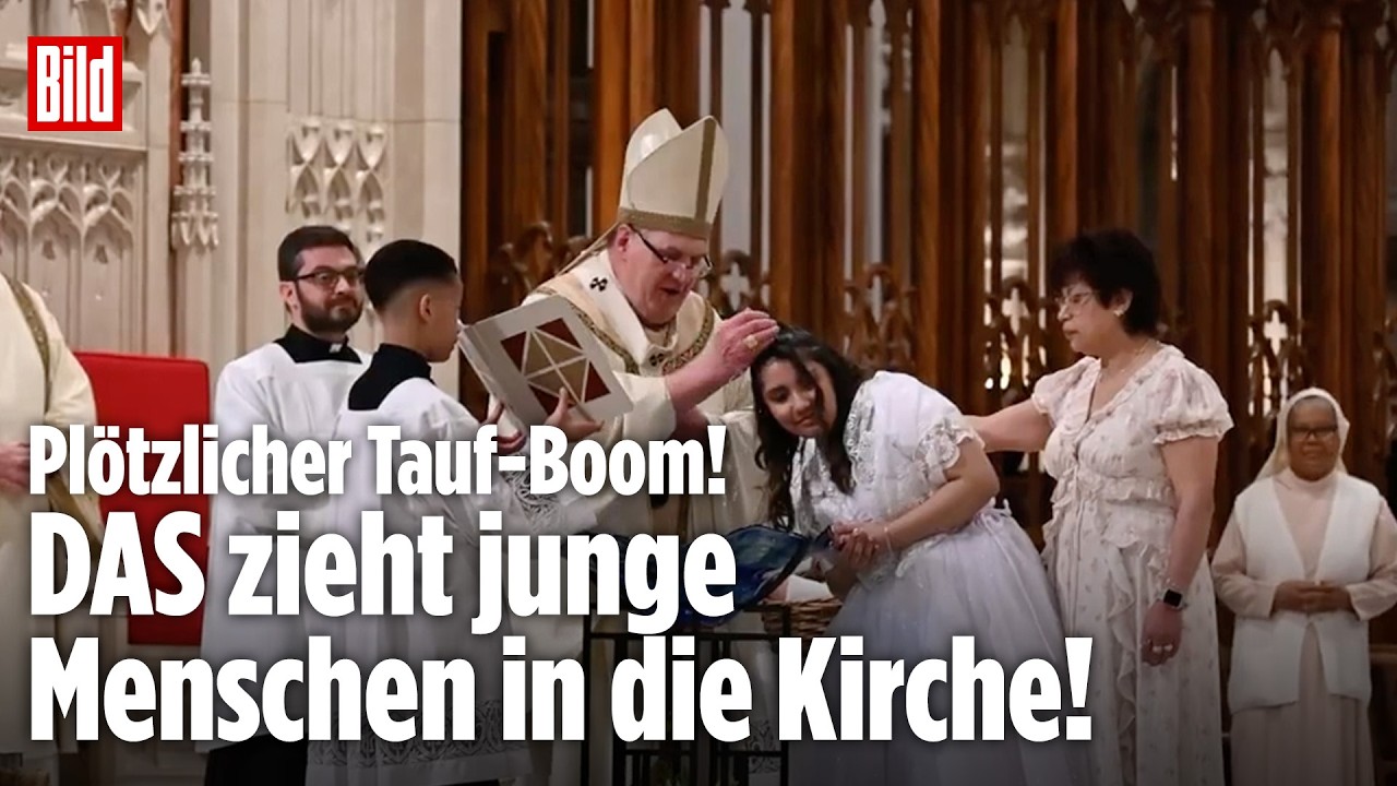 Kirche boomt: Immer mehr junge Menschen lassen sich taufen! Bischöfe zeigen sich überrascht!