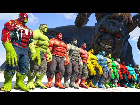 World War Hulk | Black Hulk Lucifer vs Hulk Army Red Hulk vs Blue Hulk vs Grey Hulk - What If