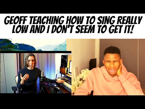 [GEOFF CASTELLUCCI] How to sing REALLY low. A short Tutorial. | [TERRIBLE SINGER REACTS]