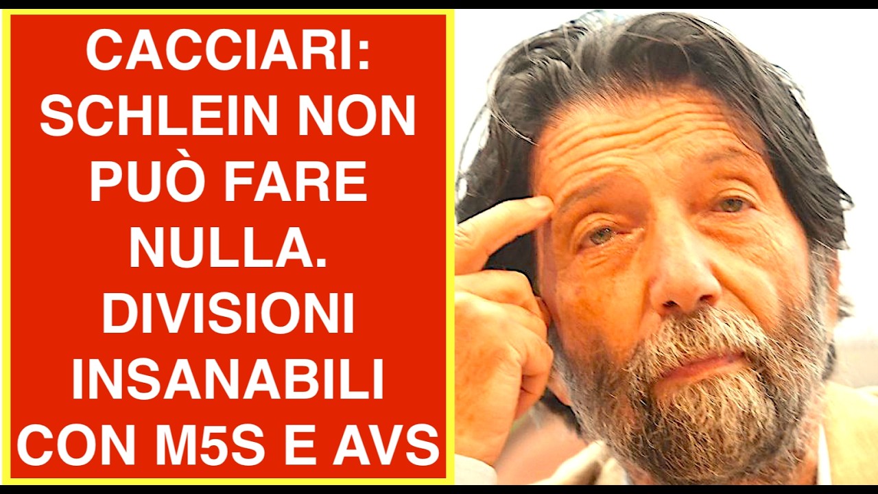 CACCIARI: SCHLEIN NON PUÒ FARE NULLA. DIVISIONI INSANABILI CON M5S E AVS