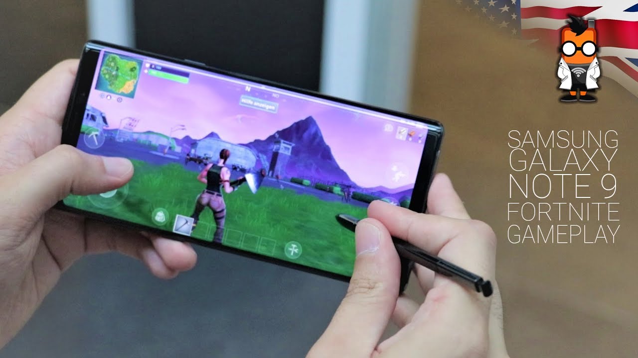 Fortnite Gameplay on the Samsung Galaxy Note 9, Exclusive & no Google Play