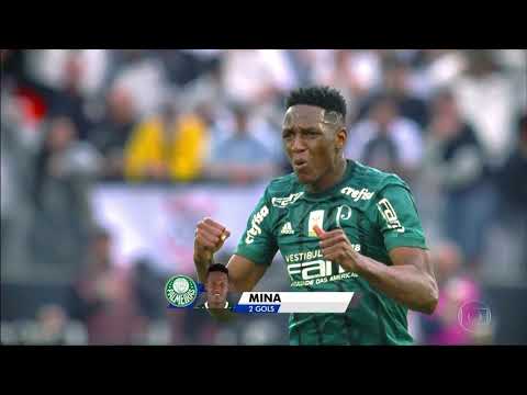 Trecho de Corinthians 3 x 2 Palmeiras - Primeiro Tempo - BR 2017 - Globo HD