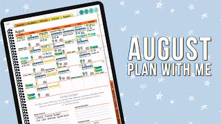 PLAN WITH ME! | August 2021 iPad Digital Planner Setup in Goodnotes 5