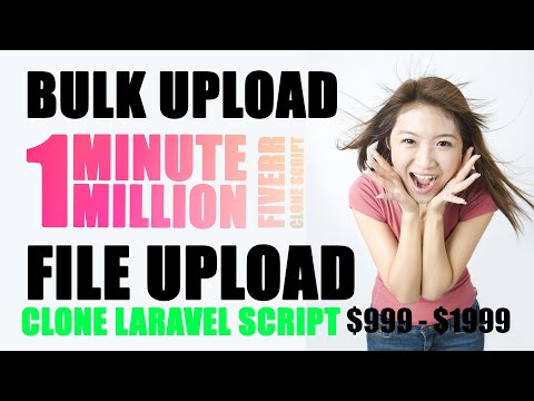 Laravel Excel Export/Import Bulk Upload Marketplace like Fiverr script