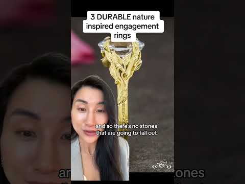 3 DURABLE nature-inspired engagement rings #engagementrings #engagementring #jewelry #diamond