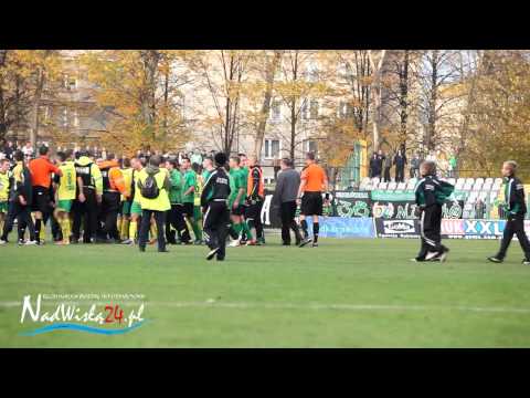 Zajście po meczu Stali Stalowa Wola z Siarką Tarnobrzeg, 12.10.2013 HD