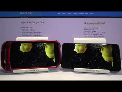 Screen TEST of KYOCERA Torque G03 vs SHARP Aquos Sense2  | Display Comparison