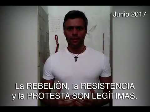 El líder opositor y preso político Leopoldo López grabó un vídeo desde la cárcel de Ramo Verde. El líder opositor y preso político Leopoldo López grabó un vídeo desde la cárcel de Ramo Verde.