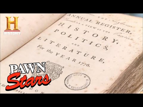 Pawn Stars: RICK GETS OWNED by Seller of 1776 Annual Registry (Season 9) | History