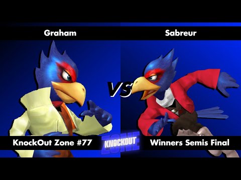 KnockOut Zone #77 - SSBM Winners Semis Final - Graham (Falco) vs Sabreur (Falco)
