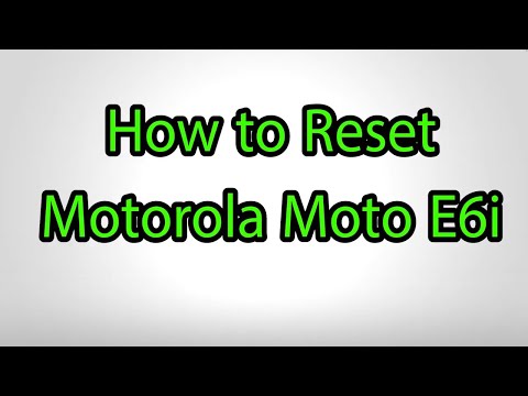 How to Hard Reset Motorola Moto E6i - Pattern Unlock