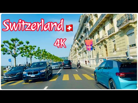 Dirigindo na Suíça | QUAI DE COLOGNY | Genebra, linda estrada e cidade | RAC 🇨🇭#59#