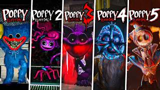 All CHASE SCENES Chapters 1-5 COMPARED | Poppy Playtime [Chapter 5] Showcase